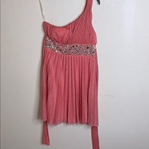 Glittery pink dress